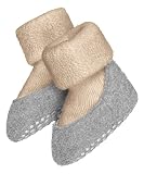 FALKE Unisex Baby Cosyshoe Schurwolle Rutschhemmende Noppen HP Hausschuh-Socken, Beige (Sand Melange 4651), 19-20