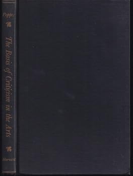 Hardcover The Basis of Criticism in the Arts Book