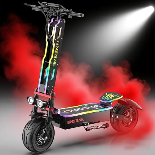 7000W Dual Motor Commuter Electric Scooter for Adults, 60V/38Ah Battery Provided 70 Miles Long Range Foldable Electric Scooter with Seat,12