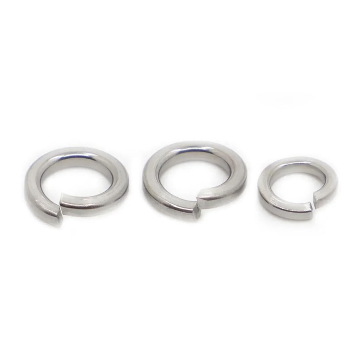 Federringe aus Edelstahl 304, elastische Dichtung, Geteilte Unterlegscheibe, M1,6–M24, 2–100 Stück