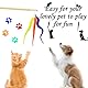 Cuackamily 6 Stück Wurm Spielzeug, Fuzzy Wurm Spielzeug, Magic Twisty Fuzzy Worm Wackeln Moving Sea Horse Interaktives Katzenspielzeug für Kinderparty-Füllartikel Geburtstagsgeschenk (Farben Zufällig)