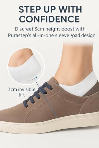 Image of Invisible Height Increase Shoe Insole Air Cushions 3cm Make You Taller, Supportive Comfort Foot Care Ankle Support Cushion - For Men And Women (1 Pair)