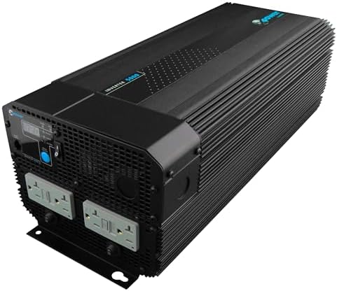 Xantrex 813-5000-UL XPower 5000 12V High Power Inverter, 4000W Max Continuous Power, 10000W Peak Surge Capacity Peak, Four GFCI AC Receptacles - 034388-10LPA , Black