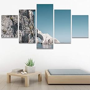 SIGNWIN 5 Panel Canvas Wall Art Modern Art...