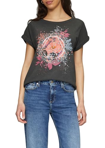T-Shirt imprimé sur Le Devant Femme QS 2162987 en coton doux blanc