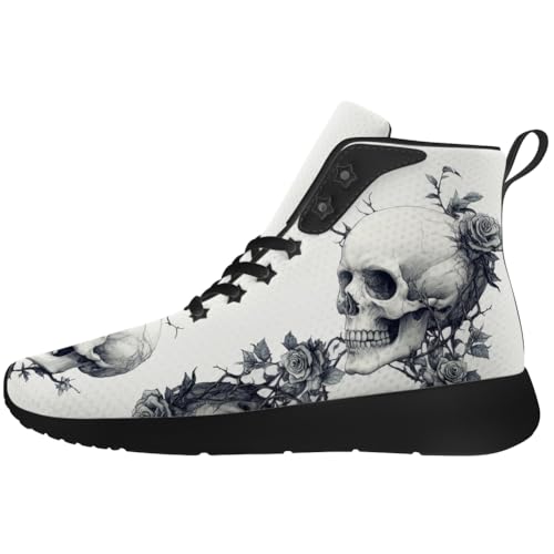 Skull Shoes for Men Women Goth Skull High Top Sneakers High Top Shoes Gifts for Women Men3