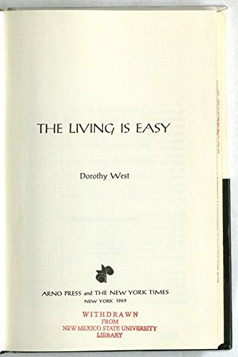 The Living Is Easy 0405019424 Book Cover