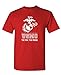 THE FEW THE PROUD THE MARINES - usmc marine - Mens Cotton T-Shirt, L, Red