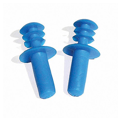 Blue Molded Circular Swimming Pool Ear Plugs