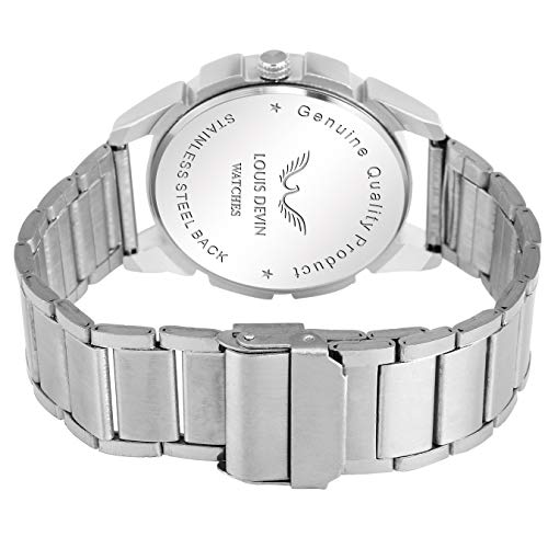 Buy LOUIS DEVIN G010SLVCH Steel Chain Wrist Watch for Men at Amazon.in