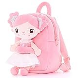 Gloveleya Toddler Backpack Kids Backpacks Rag Doll Girls Candy Doll Pink 9'