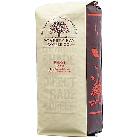 Ralph's Light Roast - Whole Bean Coffee - 1lb-5lb Bag Shade Grown Coffee Roasted by Poverty Bay Coffee Co. (1 lb bag) Cover