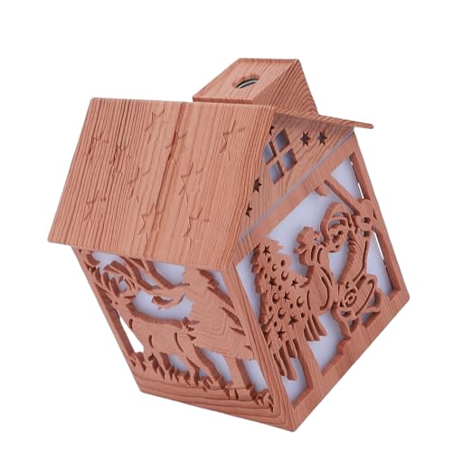 Haofy Difusores Patrones de Navidad Humidificador de Aire Ultrasónico Funcionamiento Silencioso de 35 DB 2 Modos de Niebla 240 Ml Dormitorio Oficina Decoración del Hogar Aromaterapia Difusor de