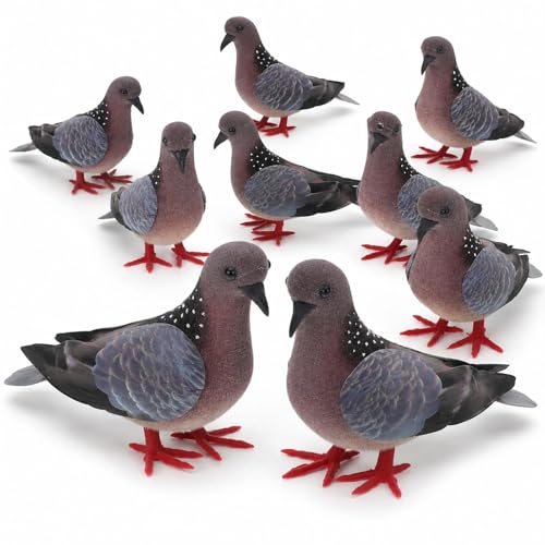 LOGOFUN 8pcs Fake Pigeon