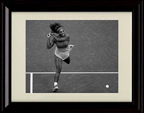 Serena Williams Black & White 8x10 - Returning Serve -