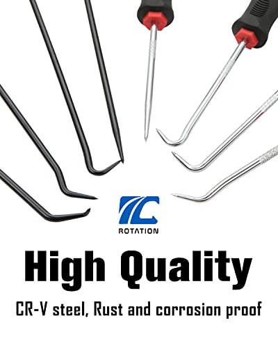 Image of ROTATION 9pc Precision Hook and Pick Set with Scraper