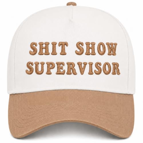Vintage Funny Trucker Hat for Women-Shit Show Supervisor Hat