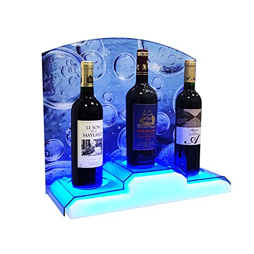SOFEDY Liquor Bottle Display LED Shelf, Bar Shelves for Liquor Bottles, Liquor Shelves Home Commercial Bar Liquor Shelf with Remote Control