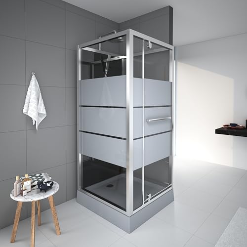 Komplettdusche Marwell Dusy 90 x 90 cm mit Duschwanne und Armatur