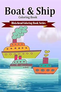 Paperback Boat & Ship Coloring Book [Large Print] Book