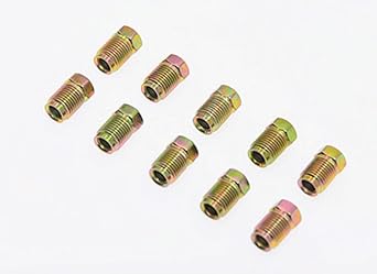 Metric Brake Line Invert Flare Fittings for 3/16" Tube. 10 x 1 mm Pack of 10
