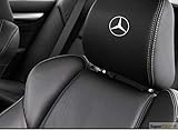 SUPERSTICKI 5X MERC Benz Stern Logo Kopfstützen Aufkleber für Kopfstütze Sitze Handschufach Lack Tuningsticker Decal Decals geplottet Hochleistungsfolie oder Scheibe Headrest 12cm