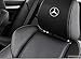 Produktbild SUPERSTICKI 5X MERC Benz Stern Logo Kopfstützen Aufkleber für Kopfstütze Sitze Handschufach Lack Tuningsticker Decal Decals geplottet Hochleistungsfolie oder Scheibe Headrest 12cm