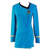 Ya-cos Women's Captain Officer Duty Dress Cosplay Costume Blue Uniform