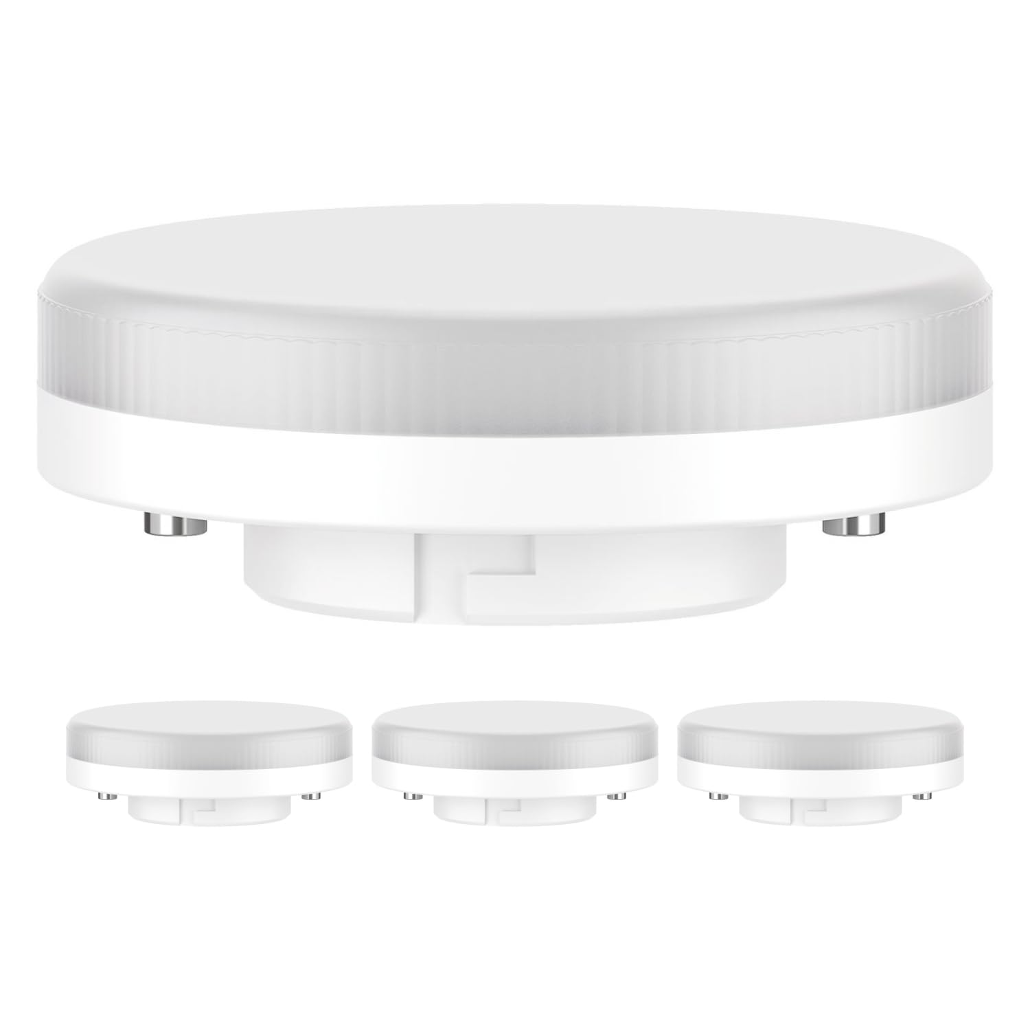 ledscom.de 4 Stück GX53 LED Leuchtmittel, warmweiß (2700 K), 4,2 W, 372lm, 96°, matt