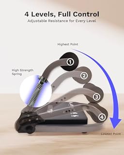 AIRHOP Ab Machine for Stomach Workout, Abs Workout Equipment for Sit Up Exercise, 4-Speed Adjustable Ab Trainer Machine with Automatic Rebound, Home Gym Abdominal Exercise Equipment for All Ages