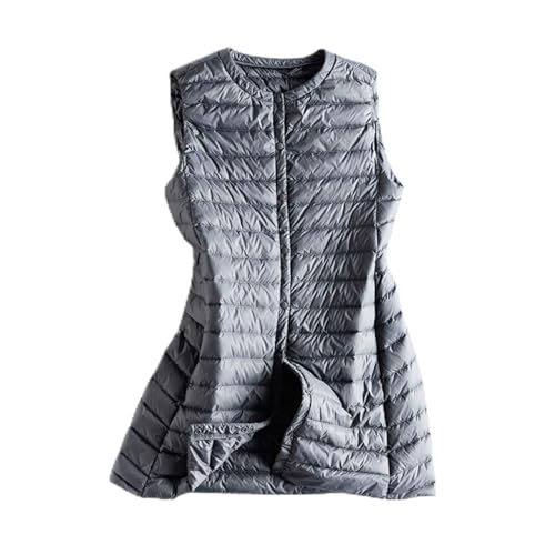 ロングリアルファーコート シルバー