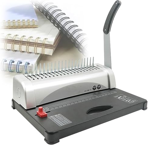 Machine à relier à peigne 21 trous pour dossiers A4 et rapports de bureau