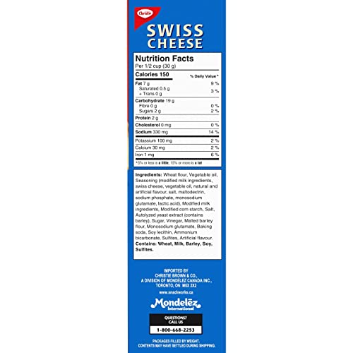 Christie Ritz Swiss Cheese Flavoured Crackers, 200G/7.1Oz., {Imported From Canada} #TOP2