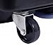 Goplus Portable Oil Drain Pan with Pump 17 Gallon Low Profile Oil Change Pan for Truck Car with 8' Hose, Black