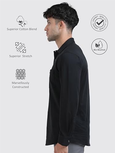 Image of STELLERS Premium Cotton Formal Shirt | Stretchable | Wrinkle Free | Quick Dry | Feather Touch Feel
