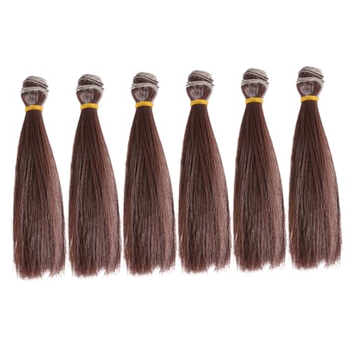 Generic 6個ヘアスタイリングキット 黒 高温ワイヤー対応 ? ヘアエクステンション用模擬かつら 小さなサイズでDIYヘアアレンジに (15.00X3.00X2.00CM,示されているように)