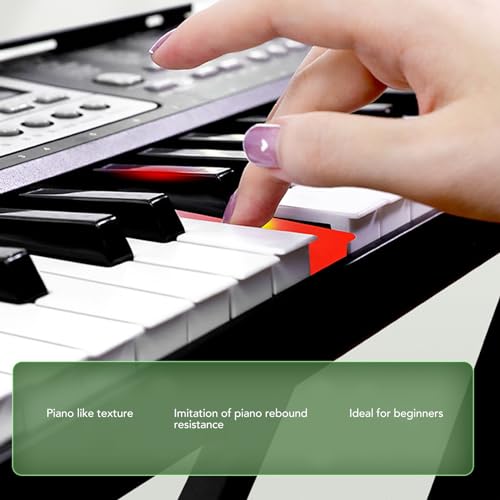 Clavier électrique Professionnel à 61 Touches, Piano Numérique en Plastique Portable avec Microphone, Câble Audio, Pupitre, Piano électrique pour Débutant - Les Beatles, Paul McCartney, John Lennon, RIngo Starr, George Harrison Clavier électrique Professionnel à 61 Touches, Piano Numérique en Plastique Portable avec Microphone, Câble Audio, Pupitre, Piano électrique pour Débutant – Image 4