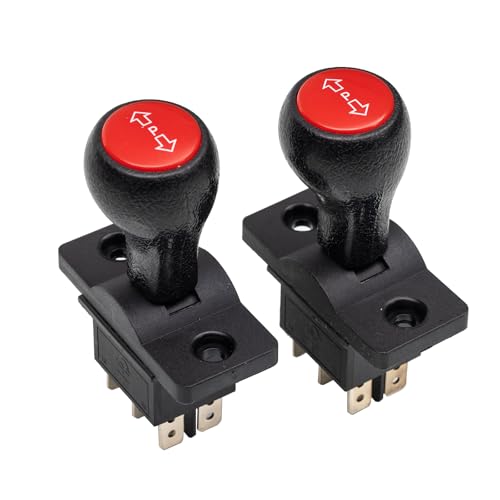 2Pcs Forward, Stop, Reverse Handle Gear Self Reset Switch for Children Electric Toy,Bumper Car Replacement Parts Kids Ride-On Car Toys Accessory