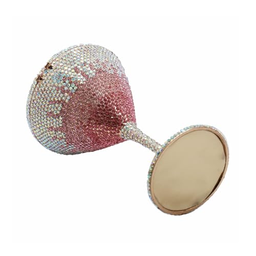 Image of Women Goblet Rhinestone Evening Bag Cocktail Cup Diamond Clutch Funny Crystal Prom Handbag Wedding Purse for Party