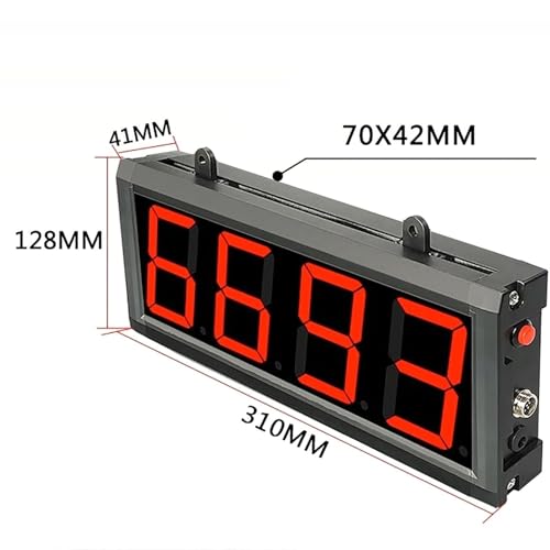Licznik cyfrowy LED, 4-cyfrowy ekran, licznik taśmowy do 9999, automatyczna indukcja z pilotem, zasięg wykrywania 30/70 cm (70cm sensing distance)