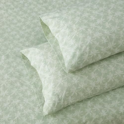 Image of Martha Stewart - Cotton Percale Queen Sheet Set with Pillowcases