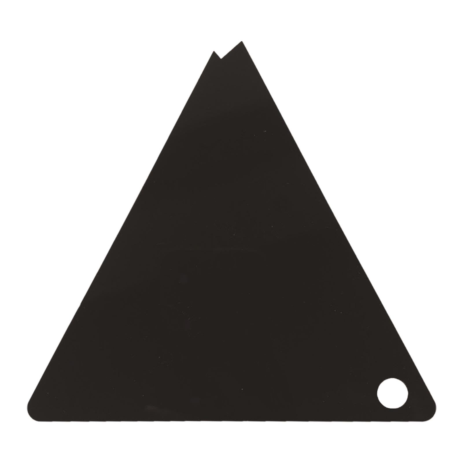 Rascador de cera acrílico triangular para snowboard y esquí