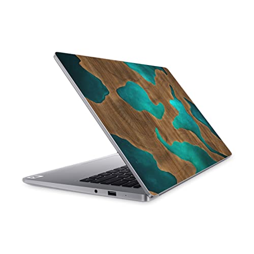 Skin Vinyle Mi Notebook 14 Alyn Spiller Aqua Bois et Résine par Head Case Designs