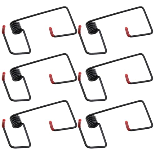 ECSiNG 6 Piezas Brazo Limpiaparabrisas de Coche Resorte de Presión Resorte de Asistencia de Limpiaparabrisas de Metal Compatible con VW Compatible con Ford Negro