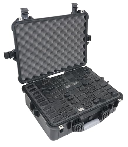 Case Club 90 Pistol Magazine Case, Protective Hard Case, Waterproof & Crushproof, Pressure Valve, Folding Handles & Lockable, Airline Approved