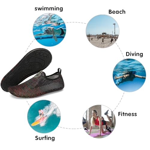 Image of Spesoul Womens Mens Water Shoes Quick Dry Beach Swim Shoes Barefoot Aqua Socks Outdoor Sand Socks for Pool River Diving