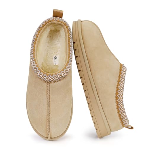 EVELLYHOOTD Suede Braided Flat Ankle Boots with Fur Lining