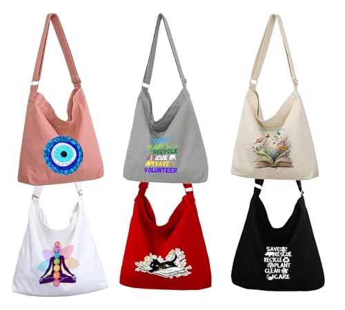 Image of Lify Women's Retro Large Size Canvas Shoulder Bag Hobo Crossbody Handbag Casual Tote - 1 Piece