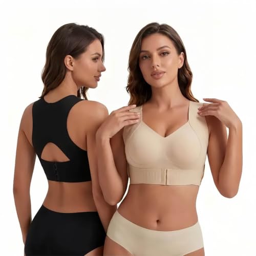 Posture Corrector for Women Front Closure Wireless Back Posture Support Bra - image 6