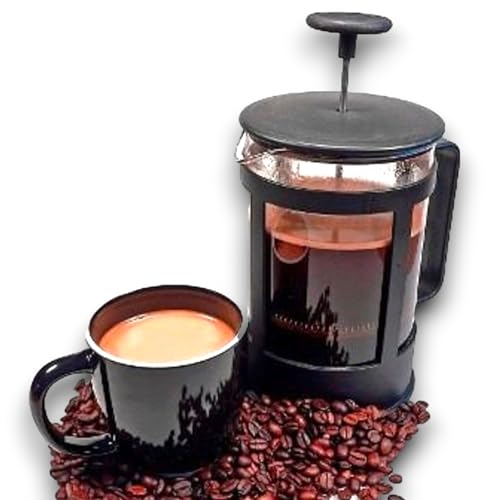 Cafeteira Francesa Manual com Prensa e Cremeira: 350ml para Café Expresso, Leite Cremoso, Capuccino